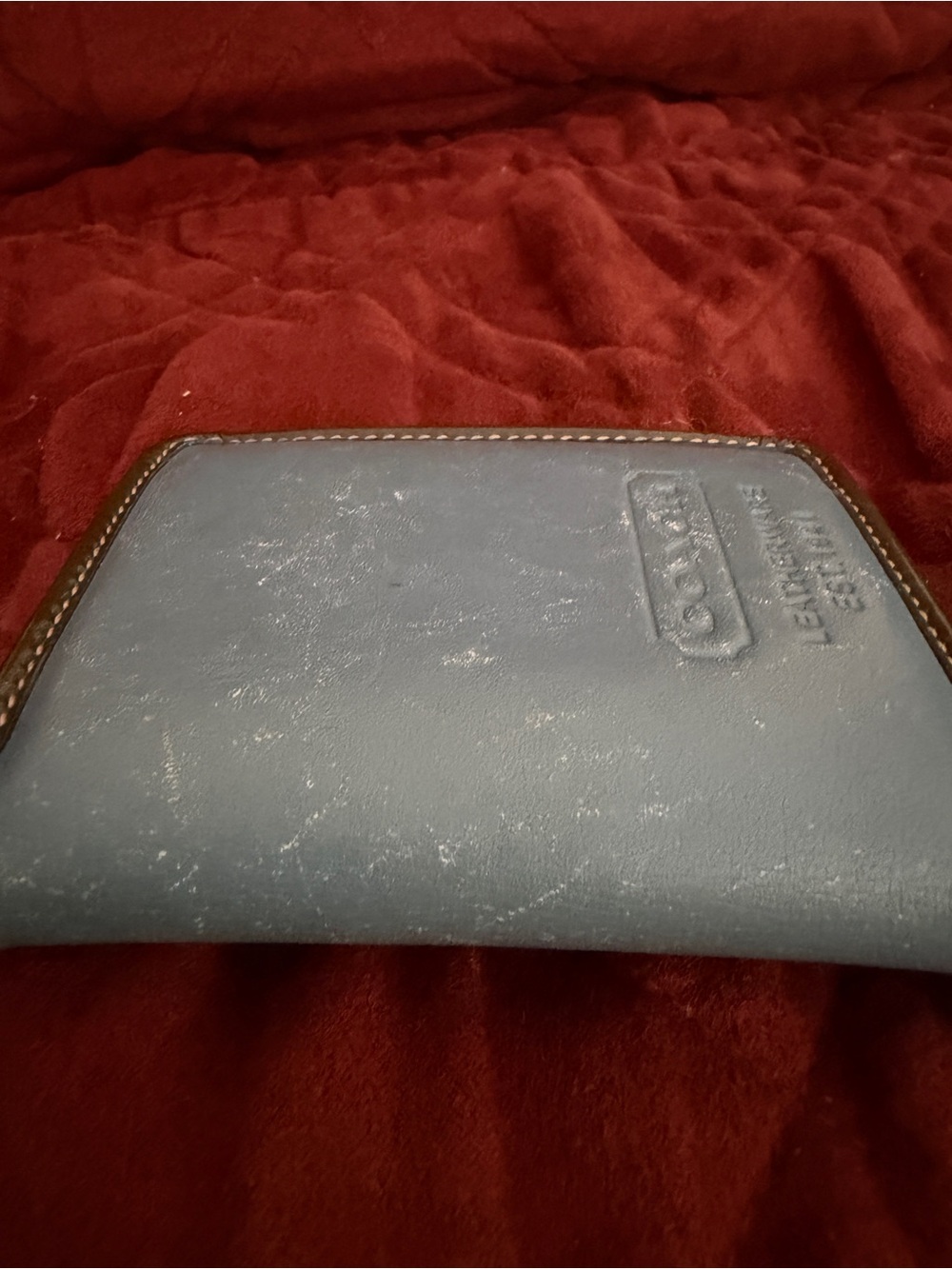 Vintage COACH Blue Leather Card holder - Picture 6 of 7